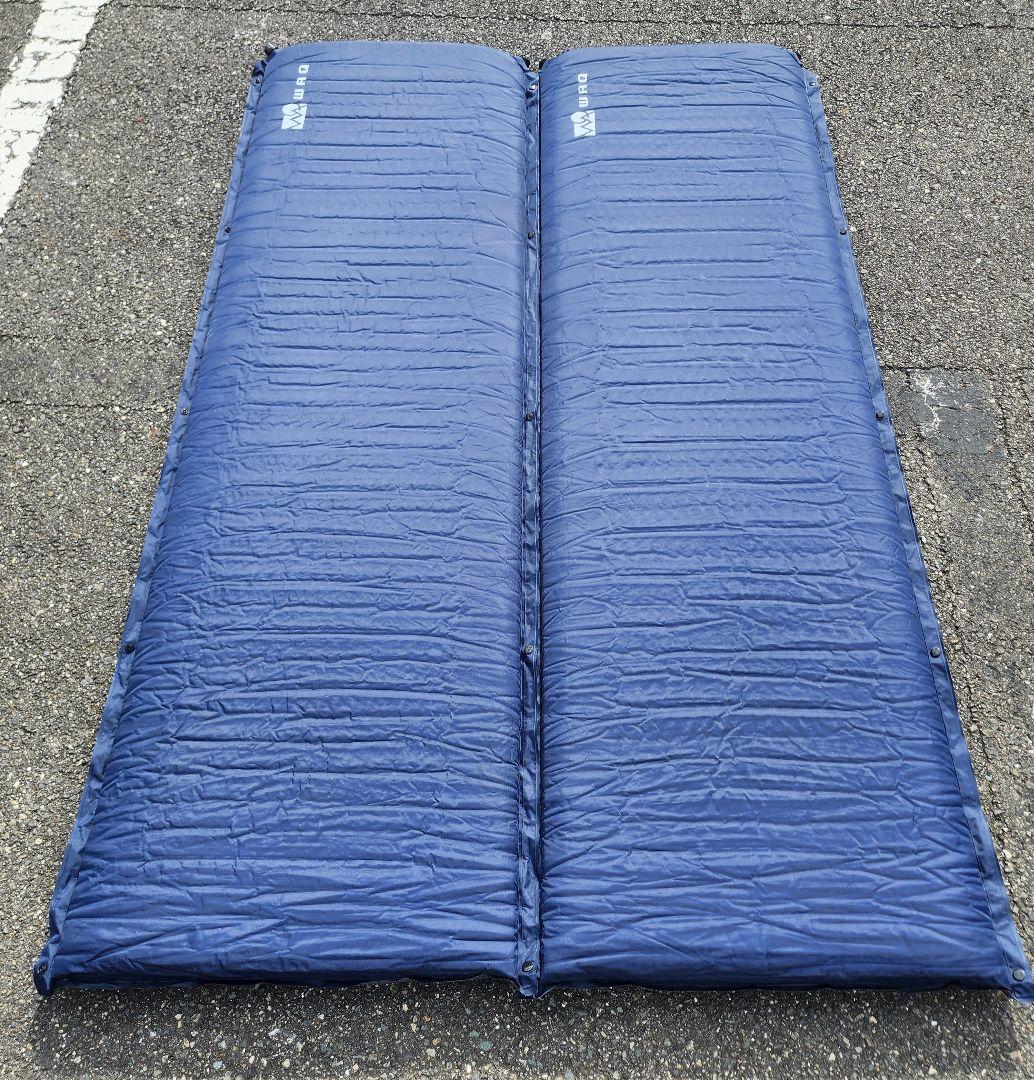 WAQ ワック インフレータブルマット　8cm 2個セット ネイビー