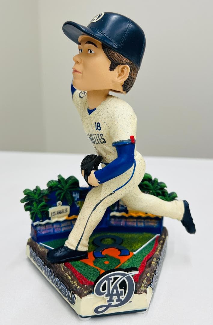 【144個限定】 FOCO正規品　山本由伸ボブルヘッド　ドジァー・スタジアム