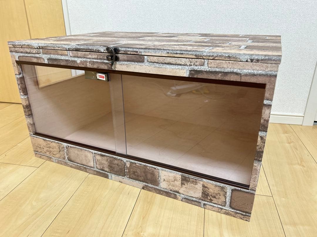 ハムスター レオパ 小動物 爬虫類 木製 ケージ 450×400×300