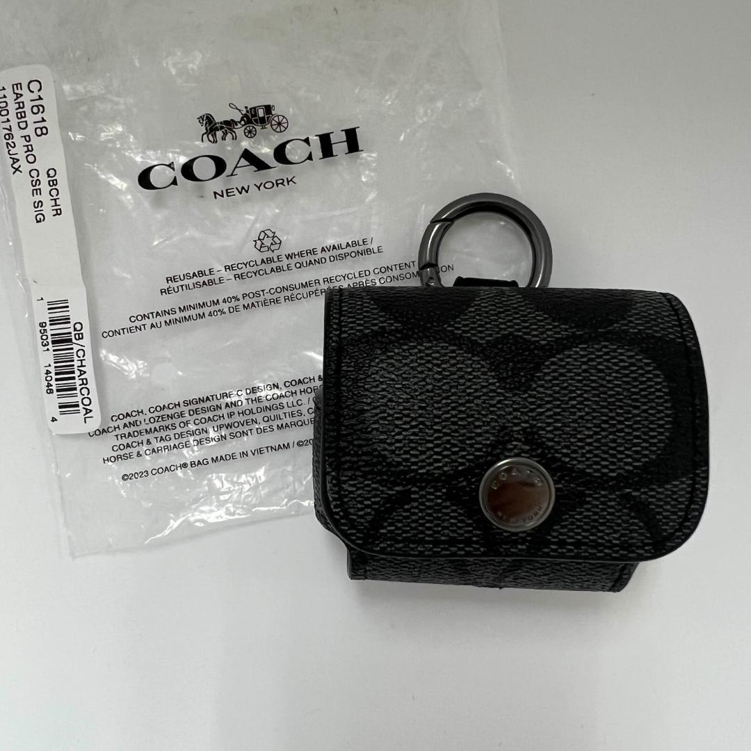 コーチ COACH AirPodsケース ケース シグネチャー キャンバス