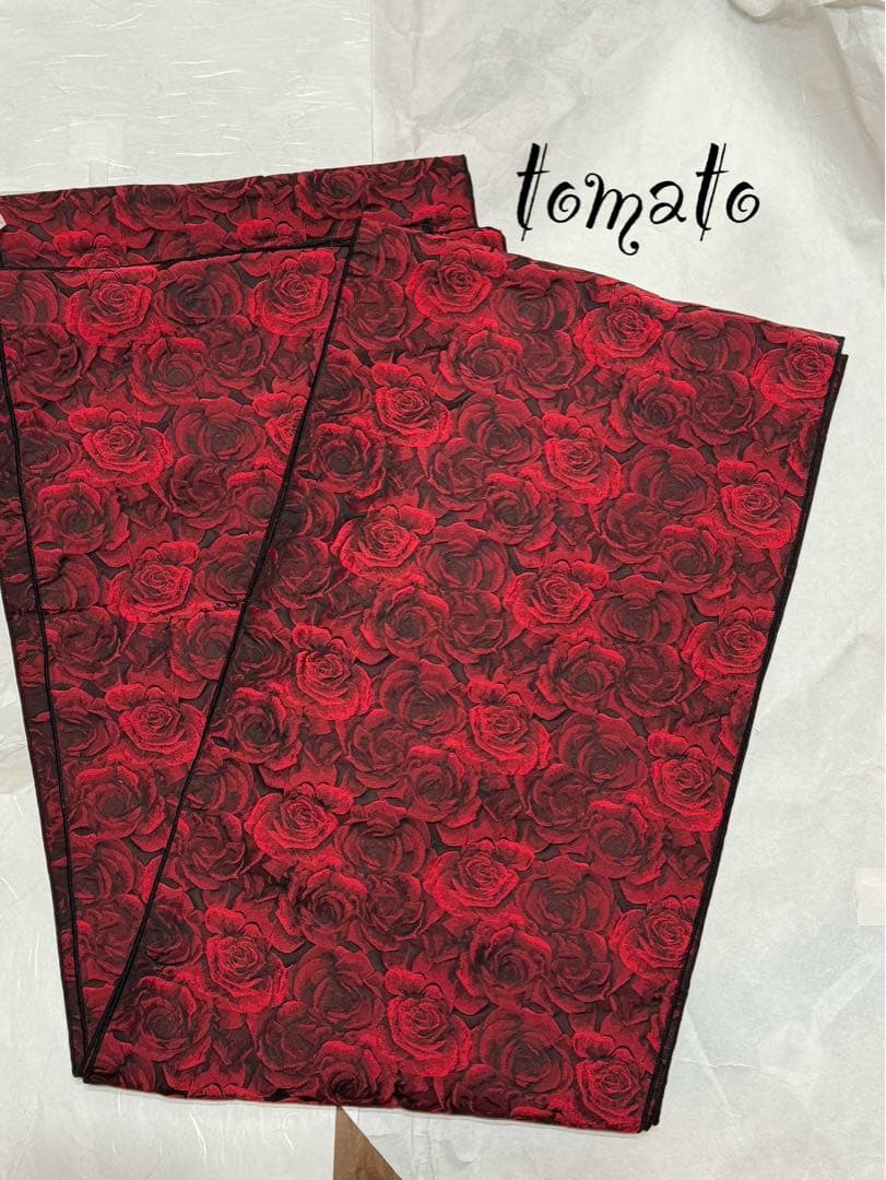 大人兵児帯【ブラックリリー】【ローズ】　セット