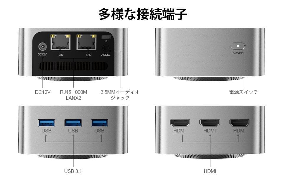 にまめ　ミニpc 第12世代インテルAlder Lake-N100