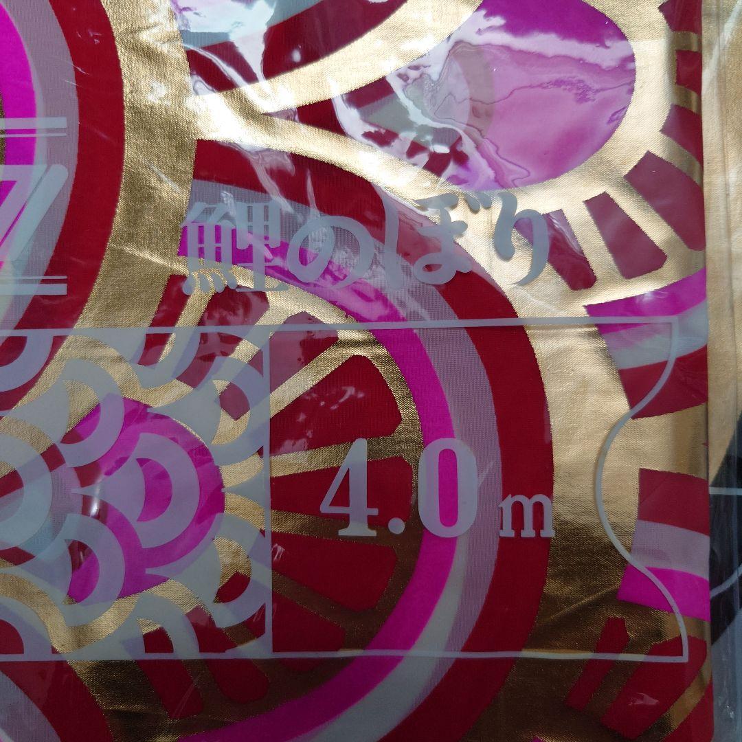 ぽよ　フジサワ鯉のぼり　黄金鯉5m（吹き流し、黒、赤、青）