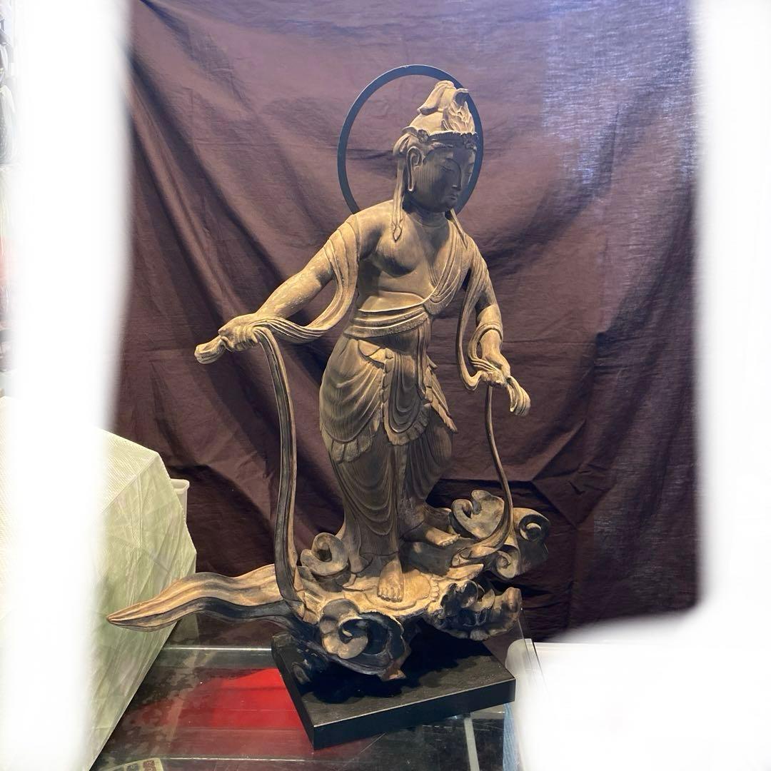 希少】平等院鳳凰堂 国宝模『雲中供養菩薩』置物 仏教美術　超美品　保証書有ります