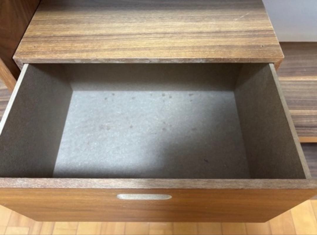 無印　スタッキングシェルフウォールナット材