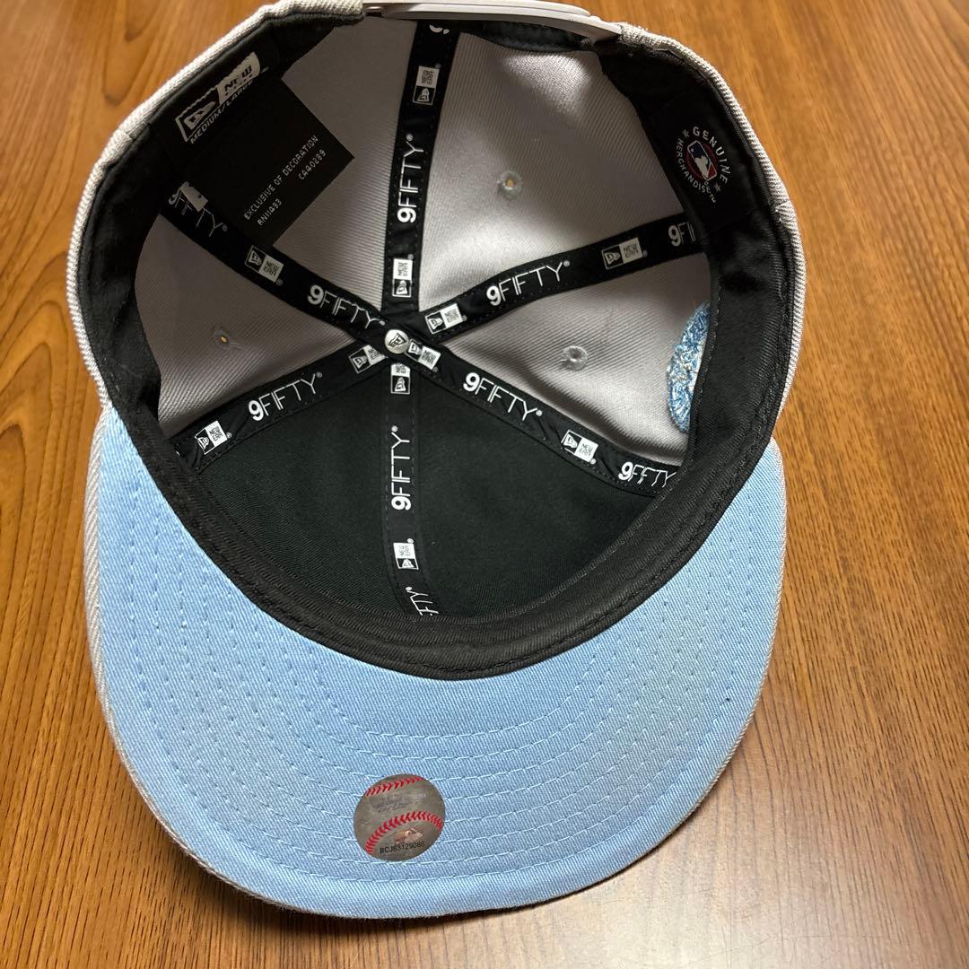 New Era 9FIFTY グレー キャップ ラインストーン