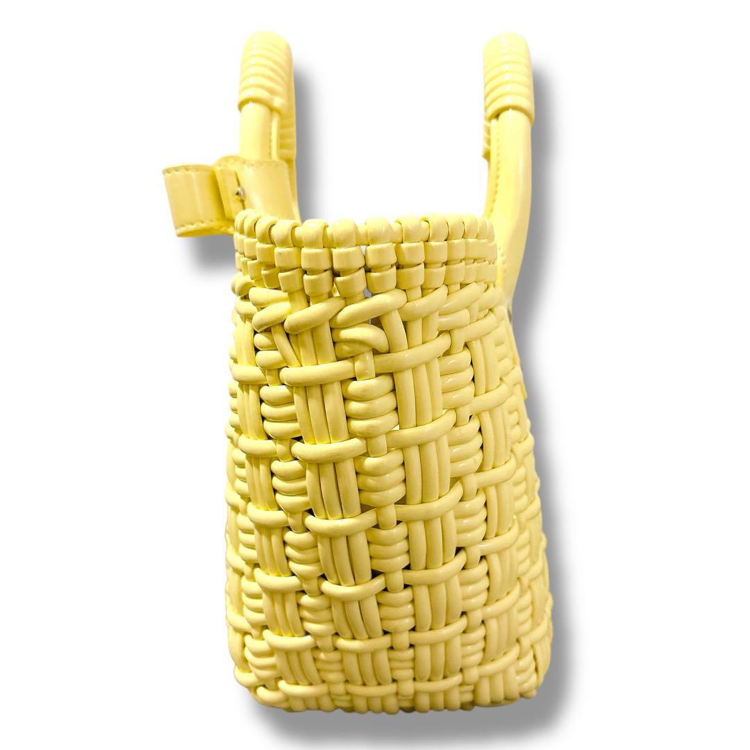 美品 BALENCIAGA バレンシアガ ビストロXS カゴバッグ ハンドバッグ