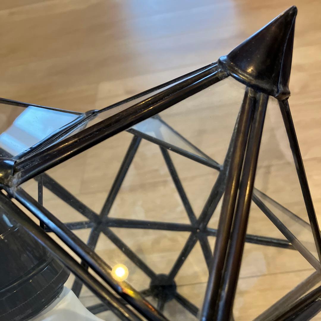 激レア　美品　ガラスシーリングライト　スター　星　ステンドグラス　e26 レトロ