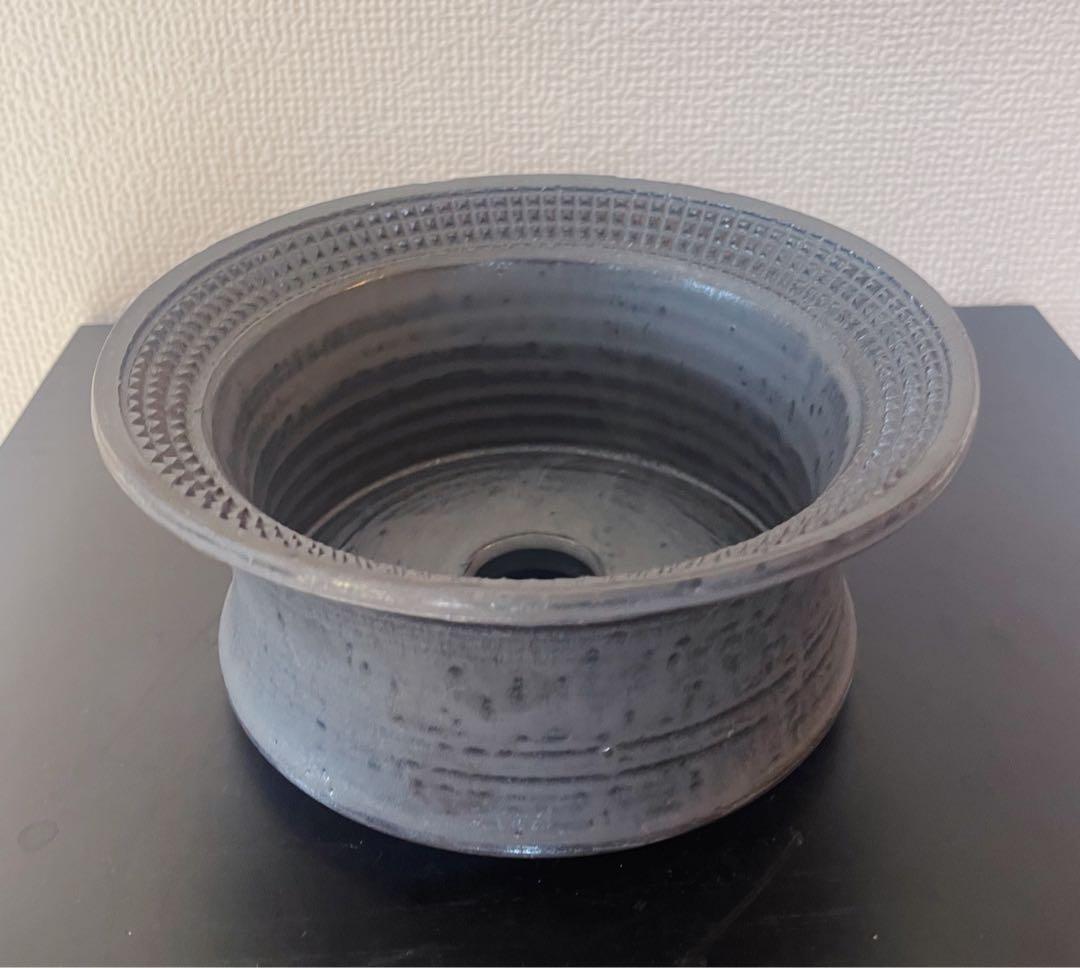 釣*貴様 spicygem 陶器鉢　鶴仙園model 植木鉢　未使用