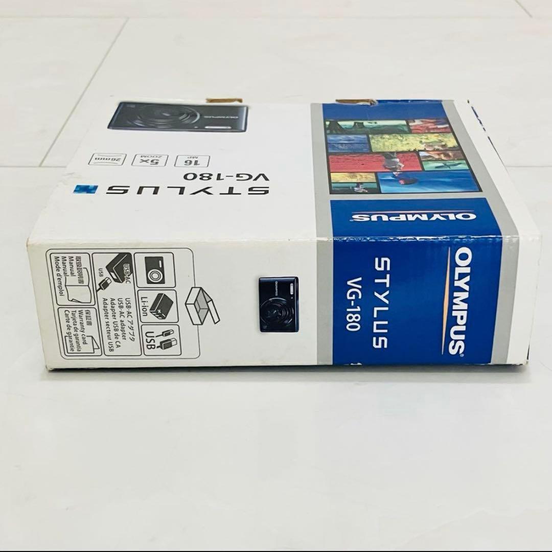 極美品 OLYMPUS STYLUS VGー180 ブラック 完品