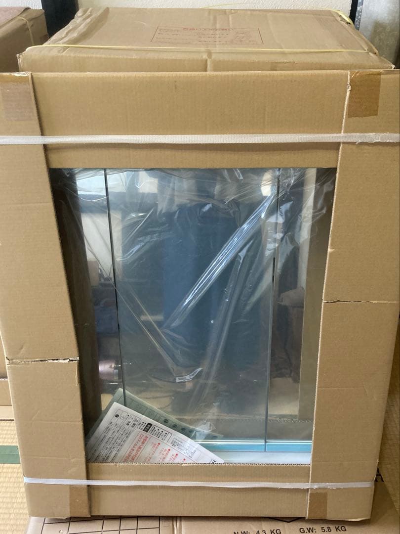 洗面化粧台　W750 3面鏡　シャワー水栓