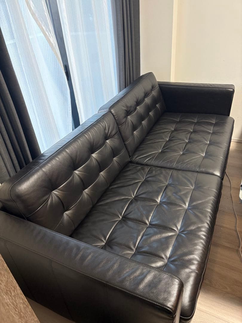 IKEA ソファ　ブラック