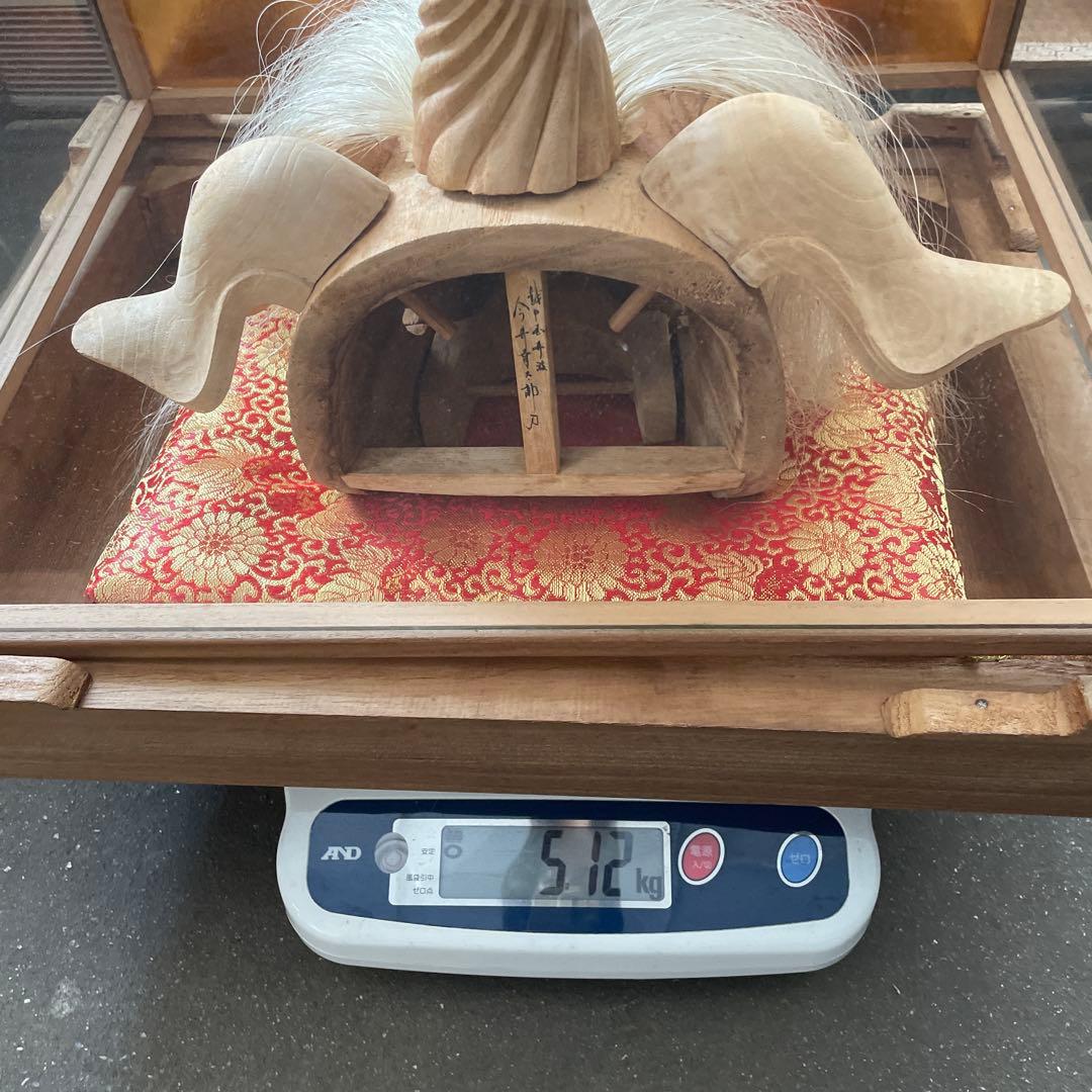 井波彫刻　大型獅子頭 富山県　今井幸太郎作　木彫り アンティーク 祭り 魔除け