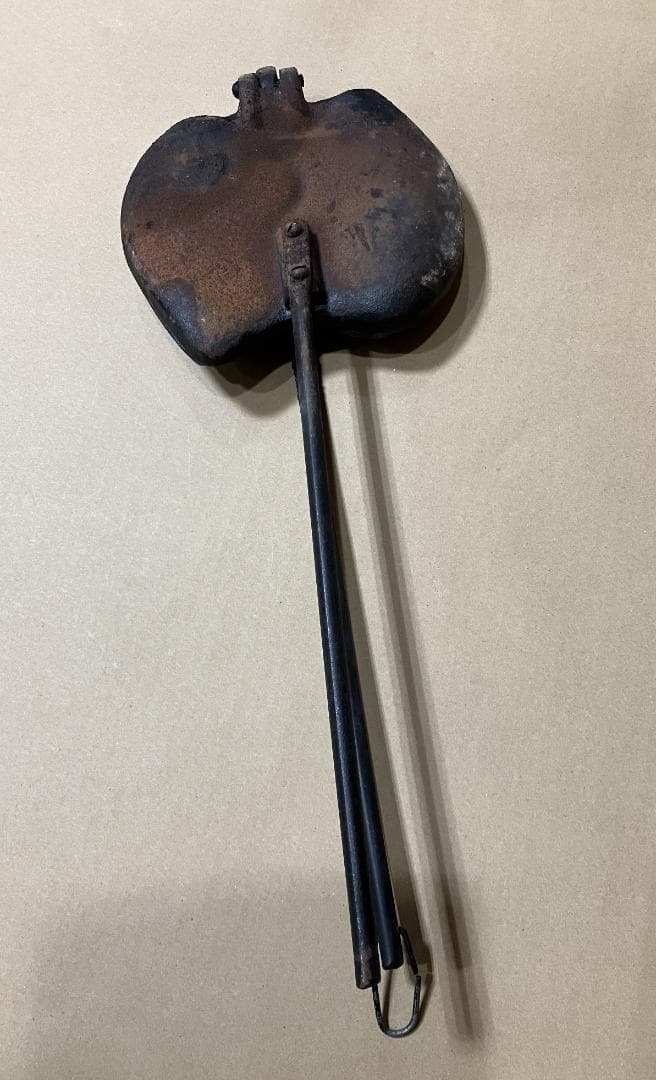 昭和レトロ　たい焼き器 　二丁焼き 　鋳物