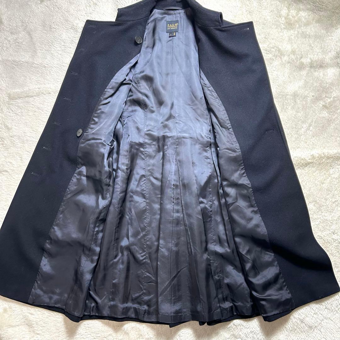 ドゥーズィエムクラス　PAUW ウール　ナポレオンコート　ネイビー　金ボタン