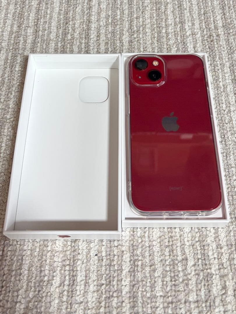 iPhone13 プロダクトレッド 128GB 本体、ケーブル・充電器付き