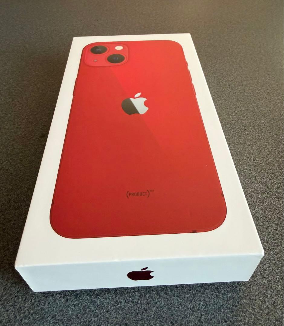 iPhone13 プロダクトレッド 128GB 本体、ケーブル・充電器付き