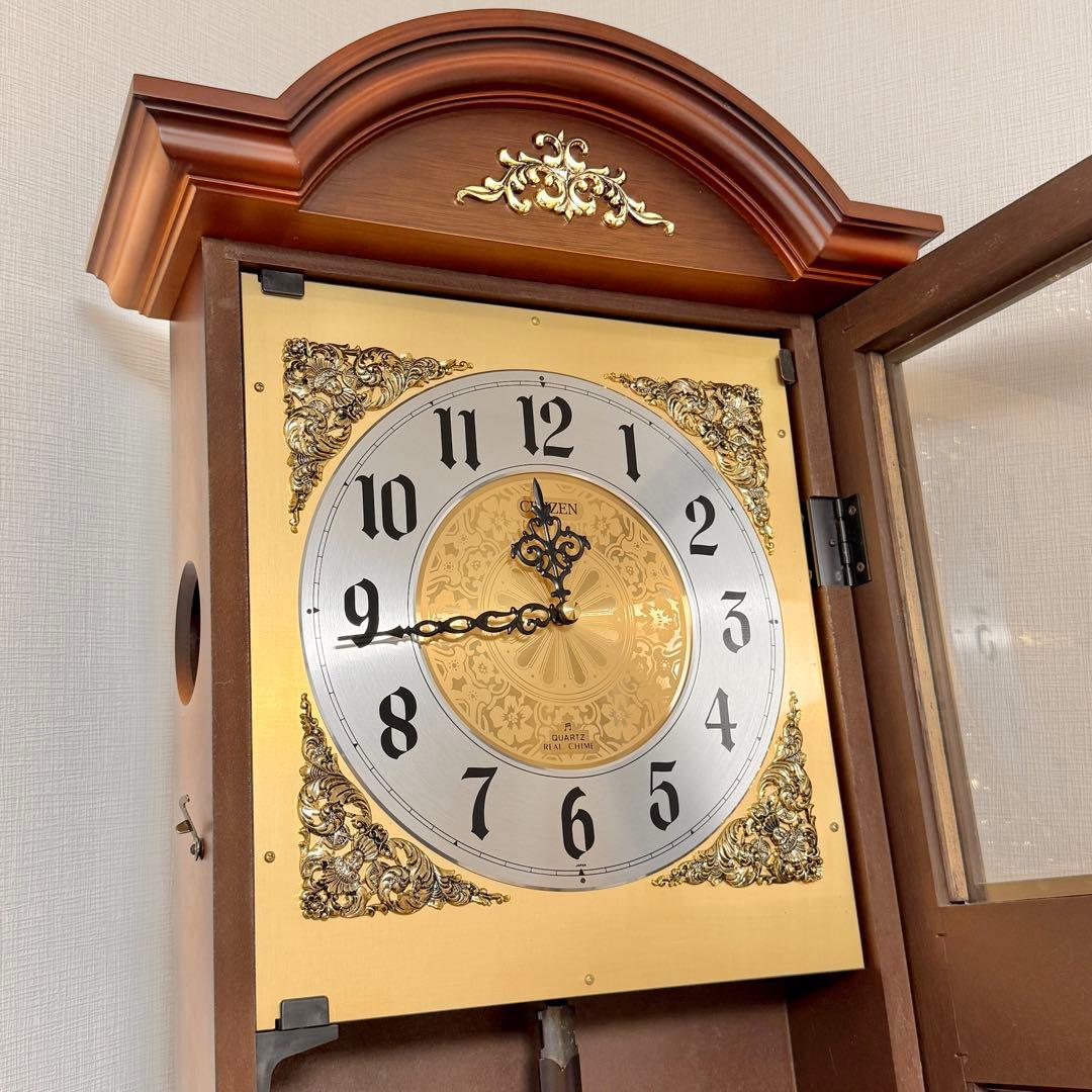 【動作確認済】シチズン CITIZEN 振り子時計 柱時計 4MJ607NC