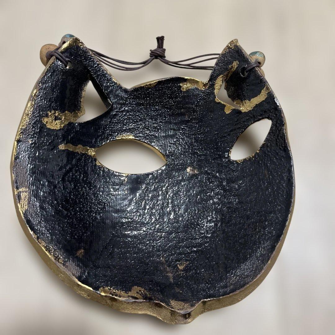 アンティーク　猫のお面