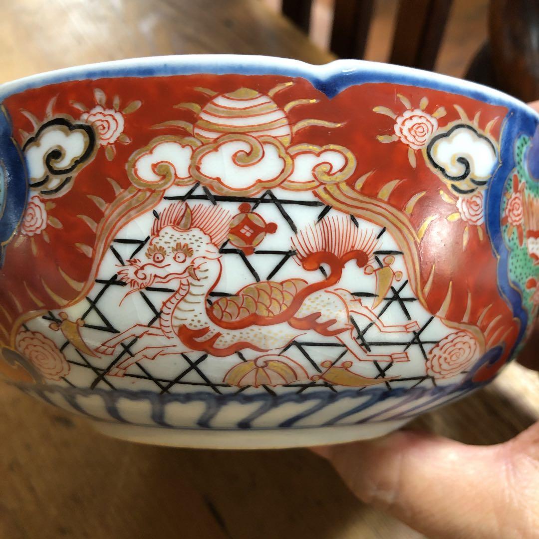 古伊万里☆錦手色絵鉢☆骨董