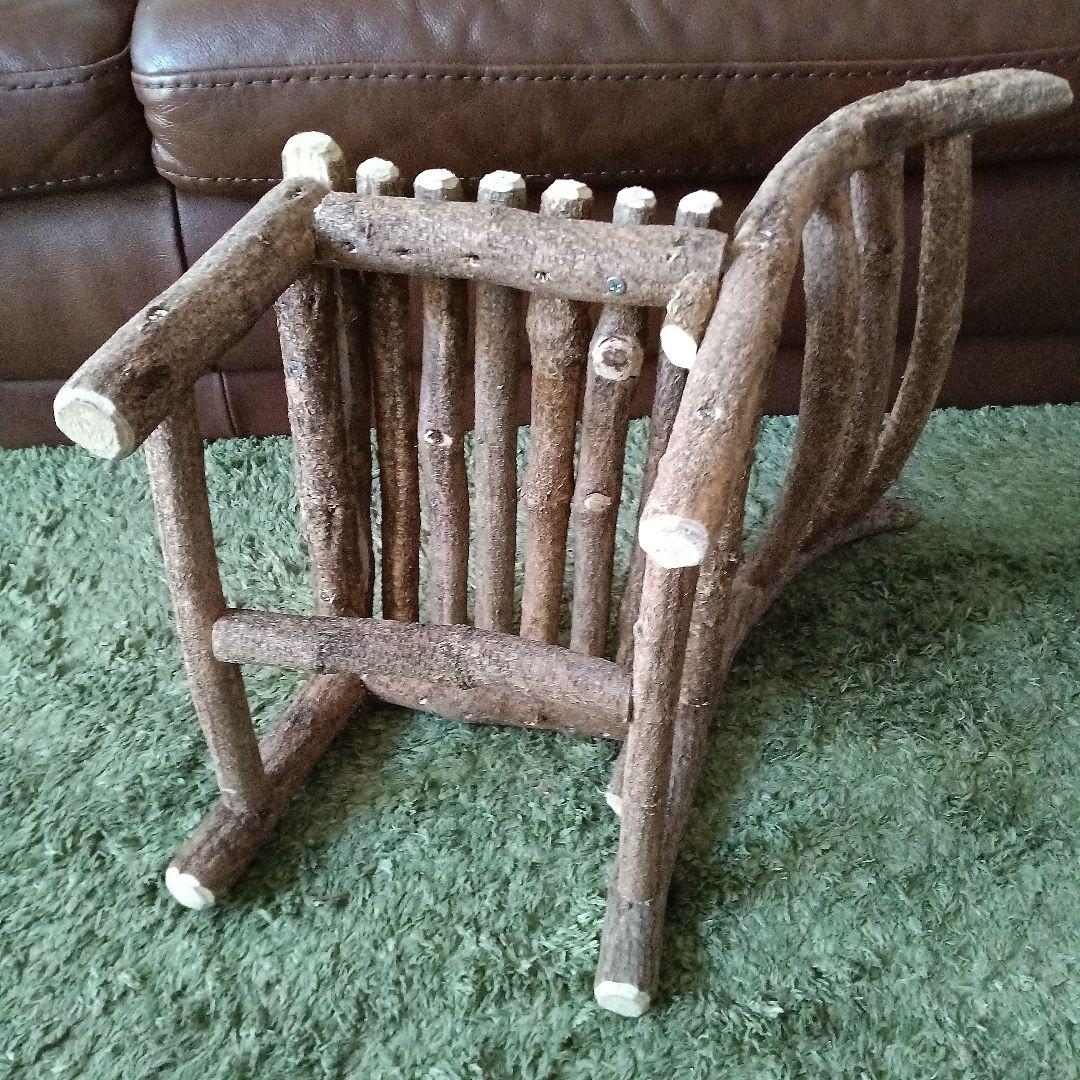 藤枝の椅子　手作り　花台