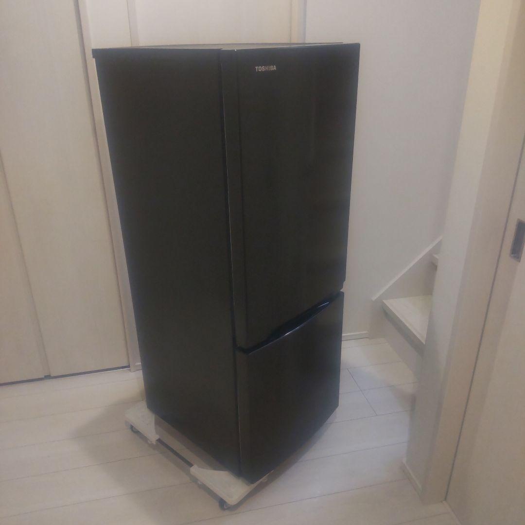 TOSHIBA 2ドア冷蔵庫 GR-T15BS(K) 一人暮らし 単身者向け