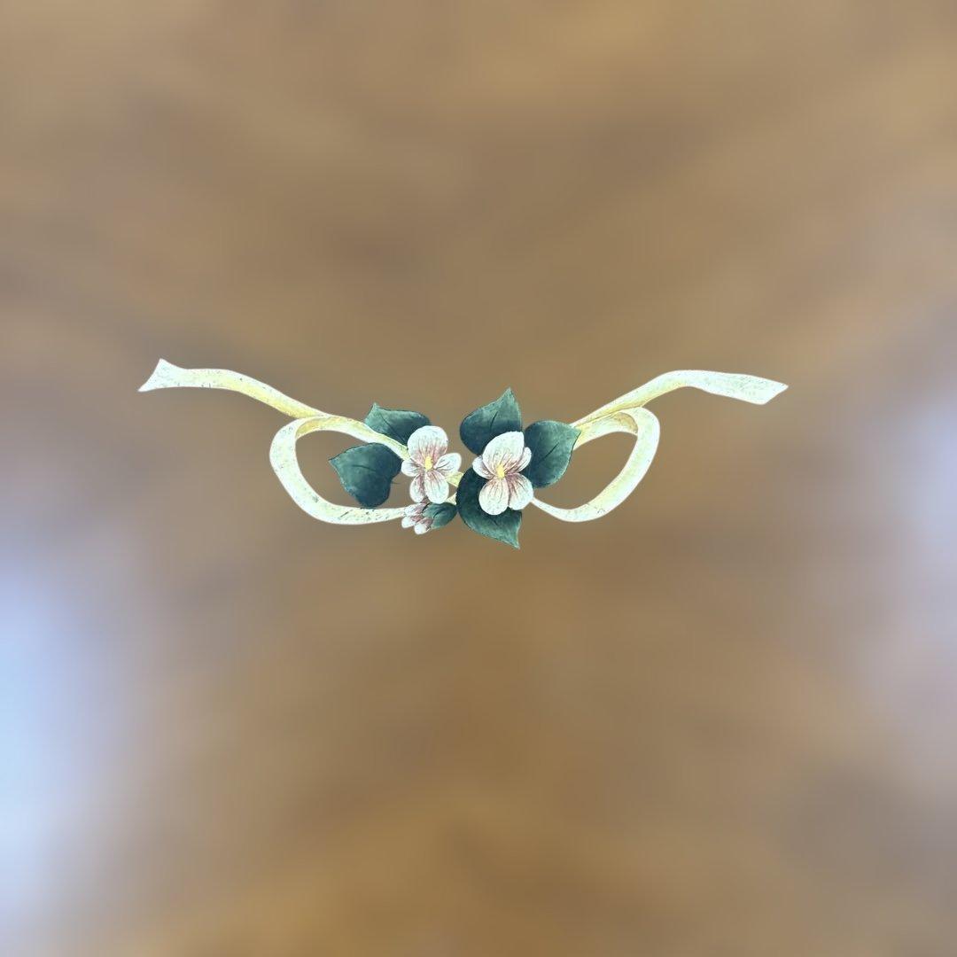 【昭和レトロ】Maruni 木製 花柄装飾 センターテーブル アンティーク