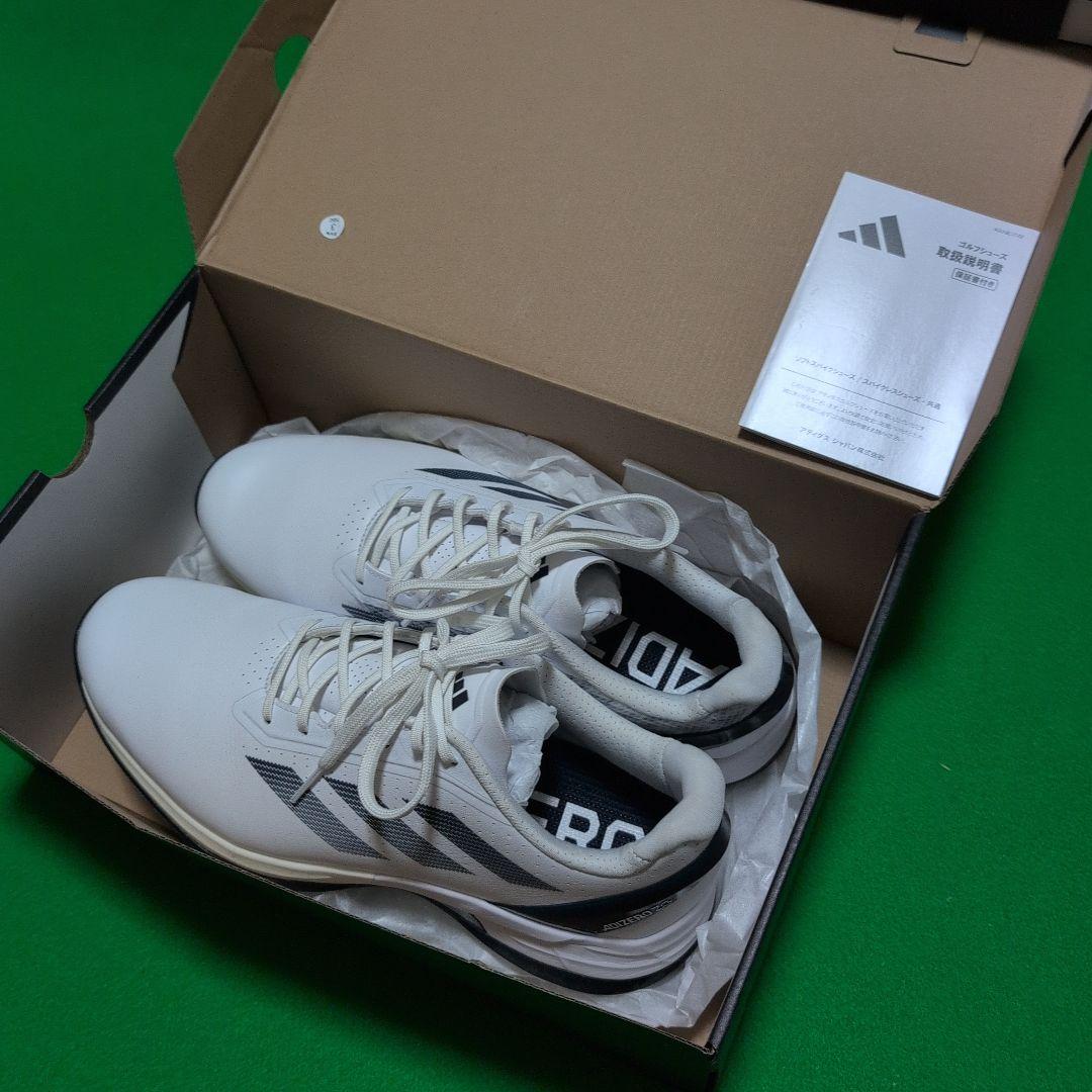 アディダス Adizero ゴルフシューズ ホワイト