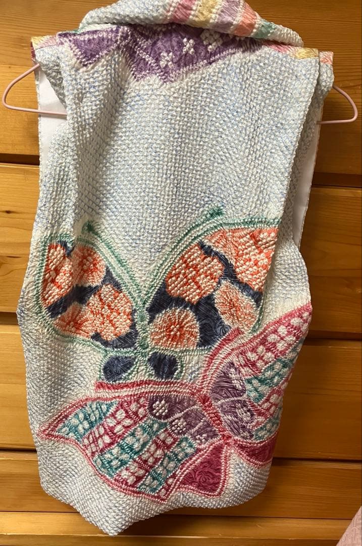 藤娘きぬたや　正絹　総絞り被布 髪飾り　A