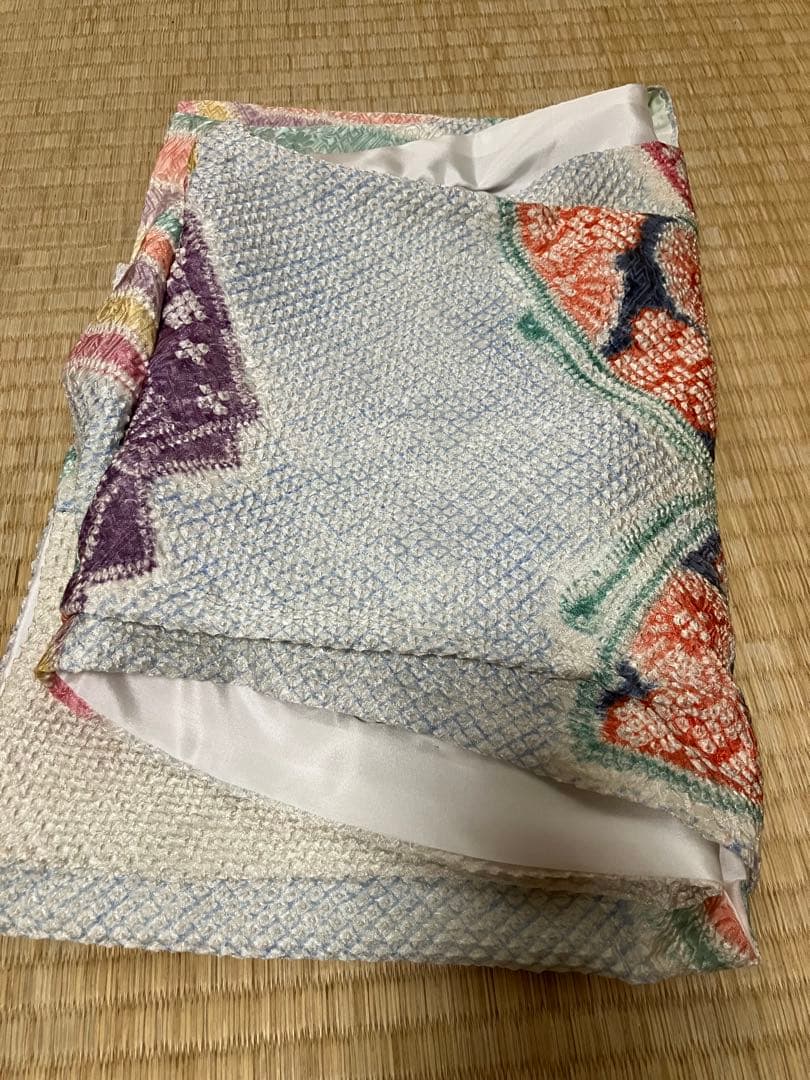 藤娘きぬたや　正絹　総絞り被布 髪飾り　A