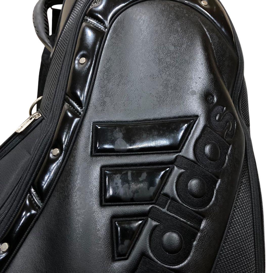 アディダス　ゴルフ　キャディバッグ　ブラック　黒　adidas