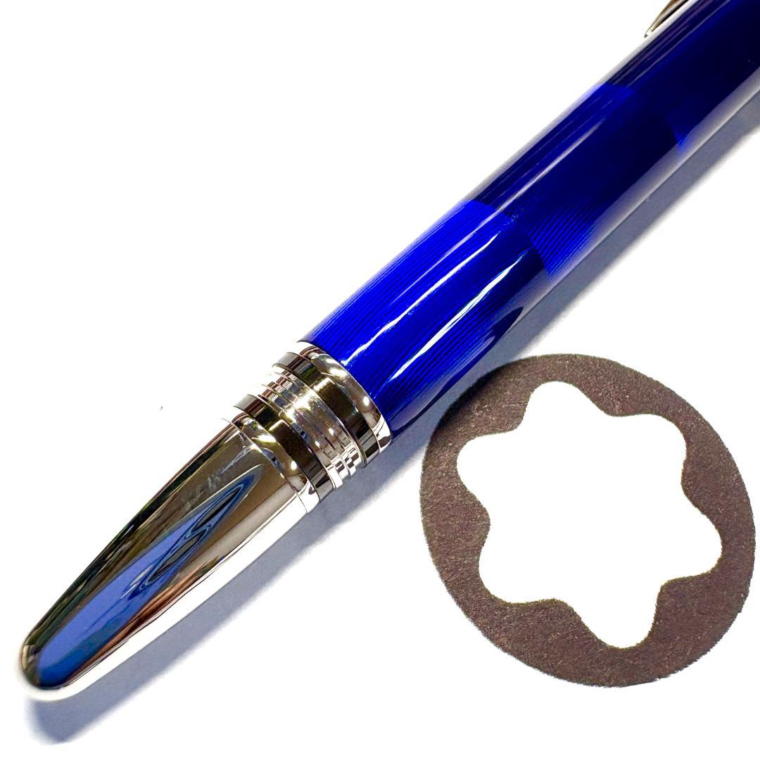 306.モンブラン　スターウォーカークールブルー　ファインライナー 　極美品