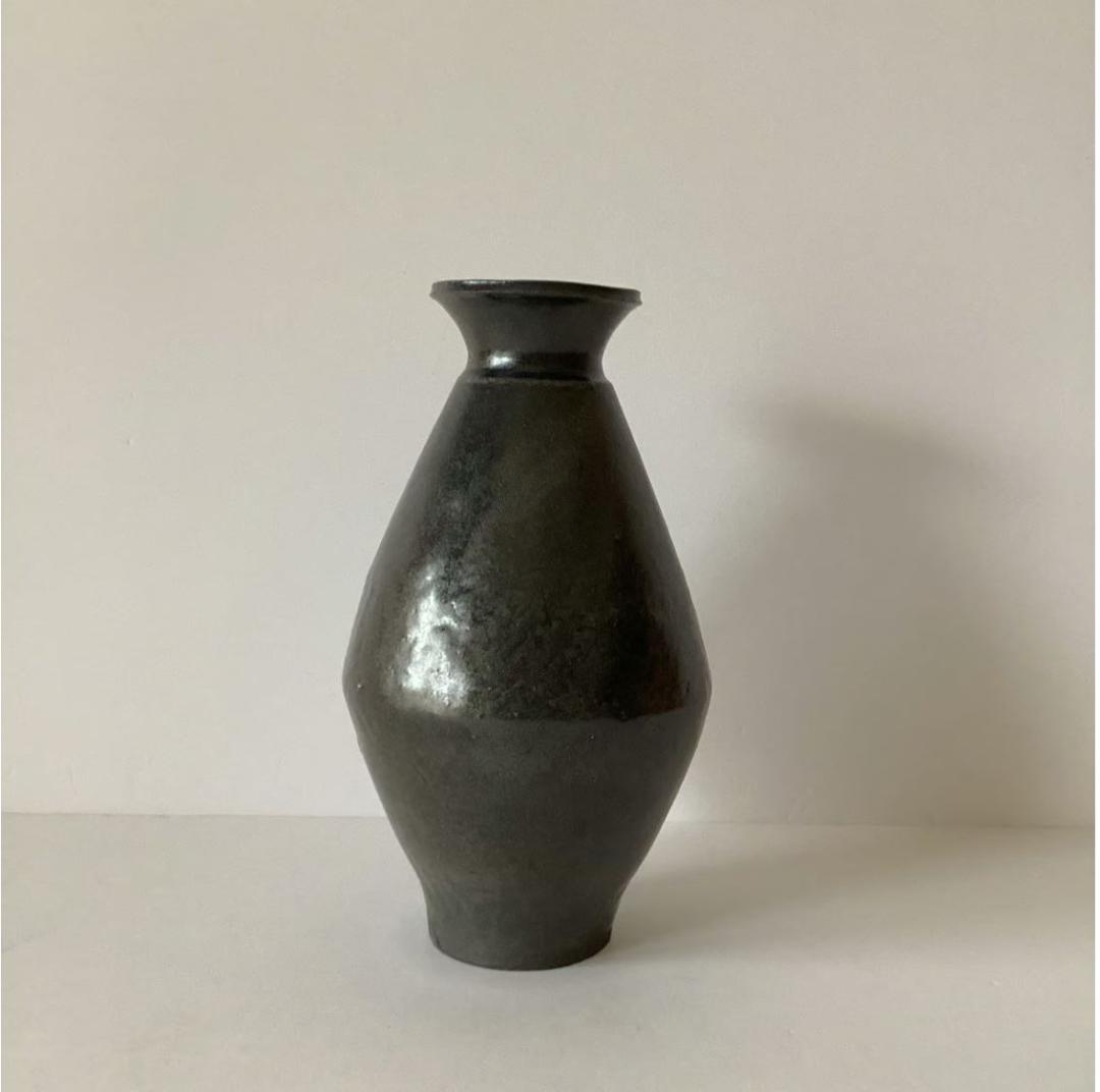 田中直純 花瓶 黒花器 花器