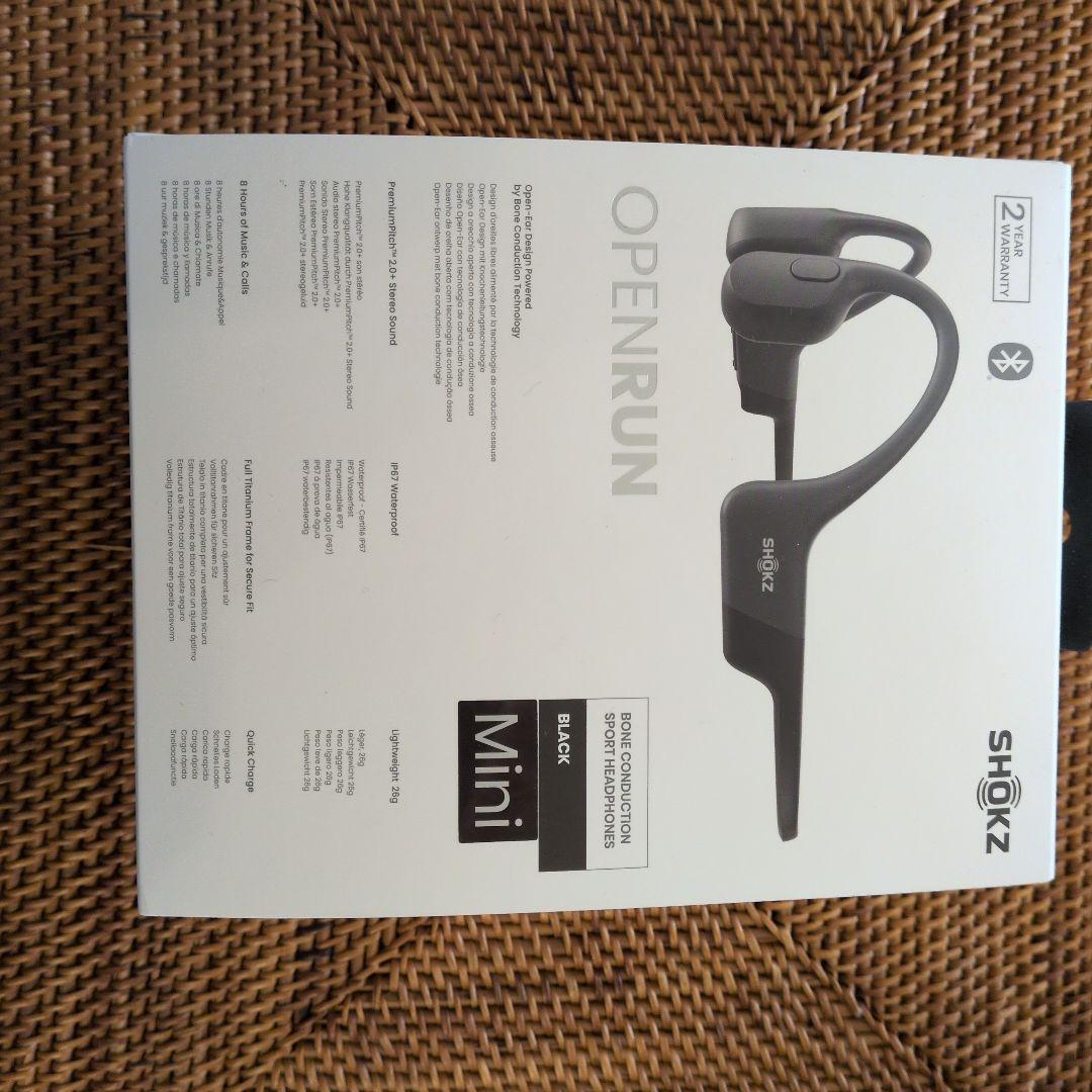 【新品同様・保証付き】SHOKZ OPENRUN Mini 骨伝導イヤホン