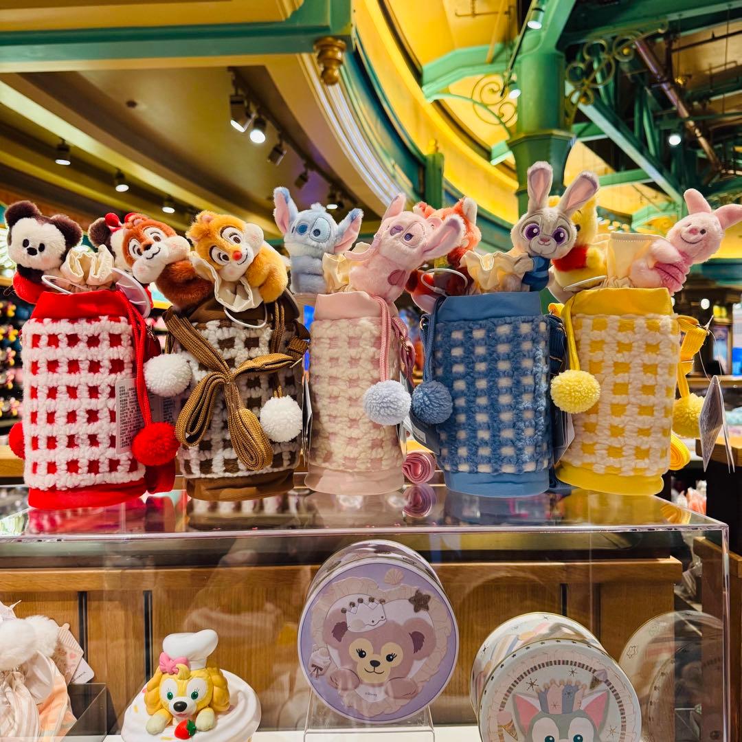 上海ディズニー　ミッキーandミニー　ステンレスボトル　カバー水筒セット