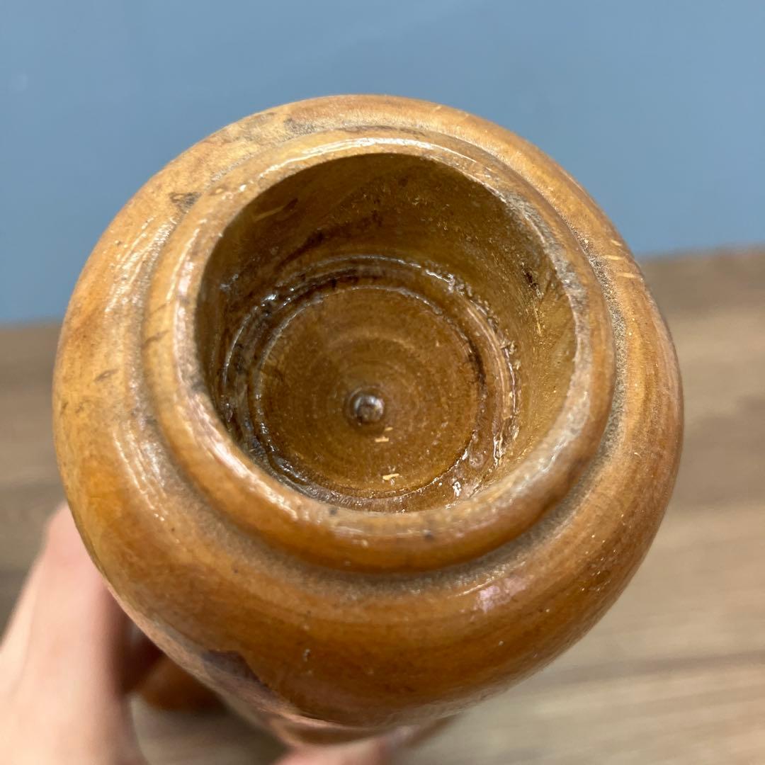 4F 昭和レトロ 希少 伝統工芸品 木彫りこけし 銘入り 三陸 2009年作