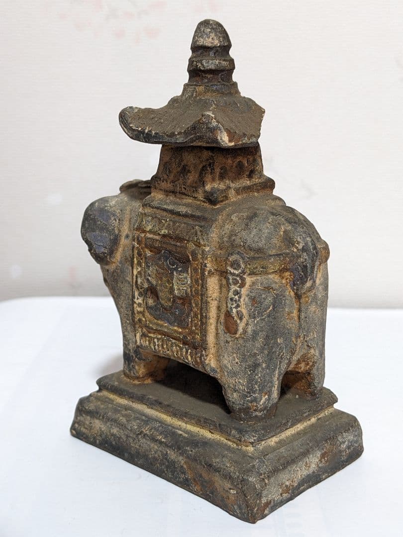 ♦琉球焼 象 副葬品発掘品 琉球王国 幕末〜明治時代 珍物珍品 古美術品骨董品