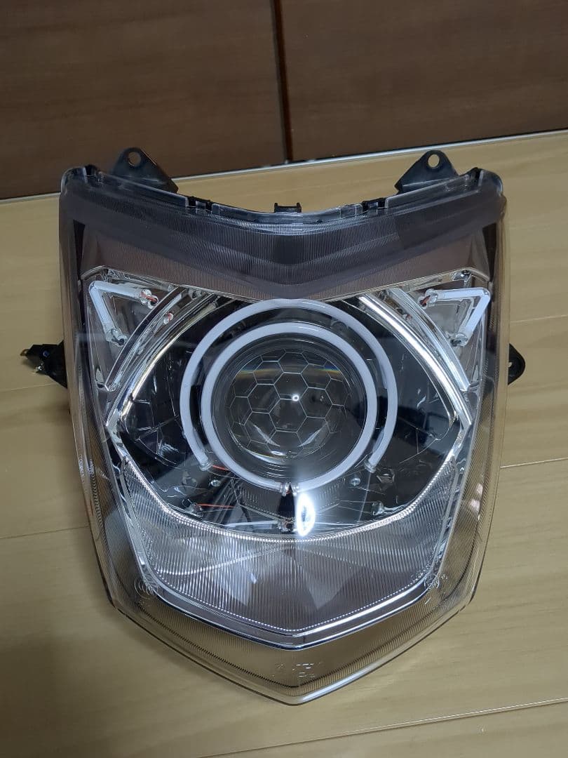 水色シグナスX 3型 デビルアイ 社外ヘッドライト LED se44j1yp