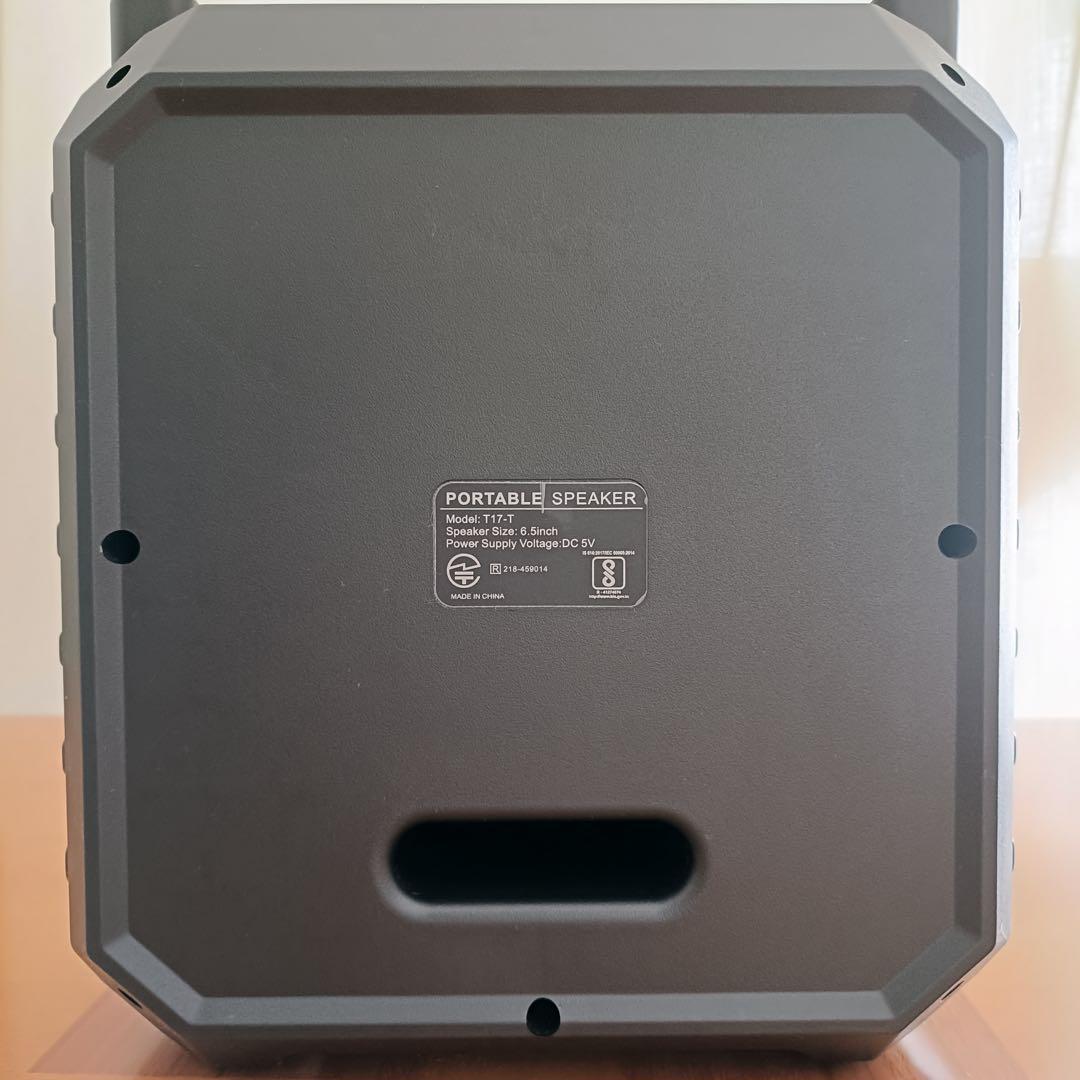 ポータブルスピーカー JYX-T17-Tワイヤレスマイク2本付き