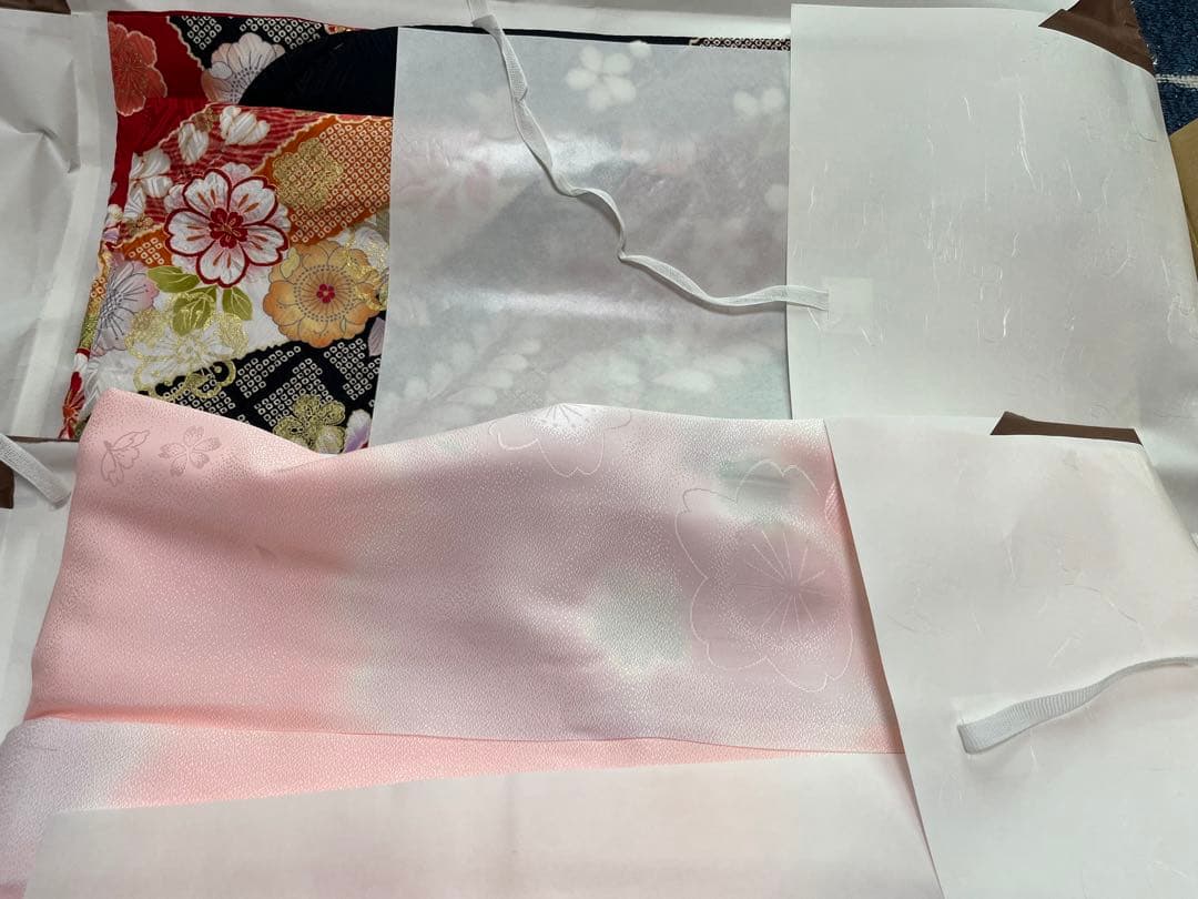 【専用】辻が花・正絹の振袖フルセット+袴フルセット(ブーツ除く