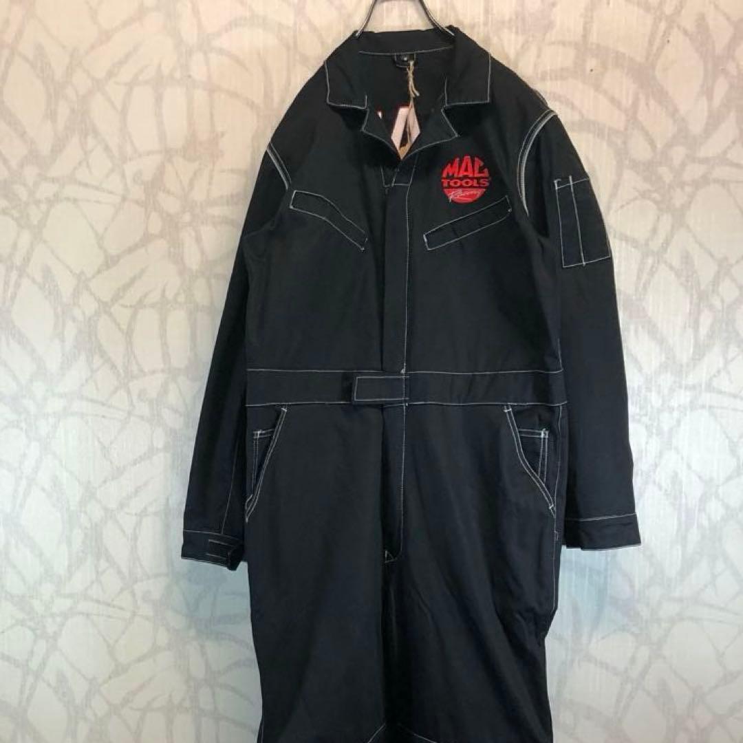 マックツール　MAC TOOLS ブラックオーバーオール　つなぎ　R