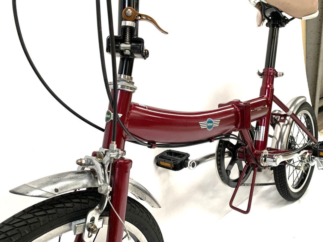 【即乘】送料無料MINI折り畳み自転車 SHIMANO 6速16インチ ミニベロ