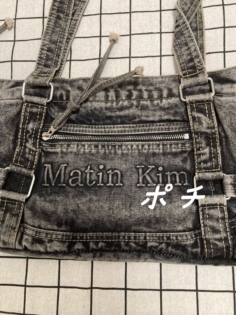 Matin Kim デニム風ショルダーバッグ