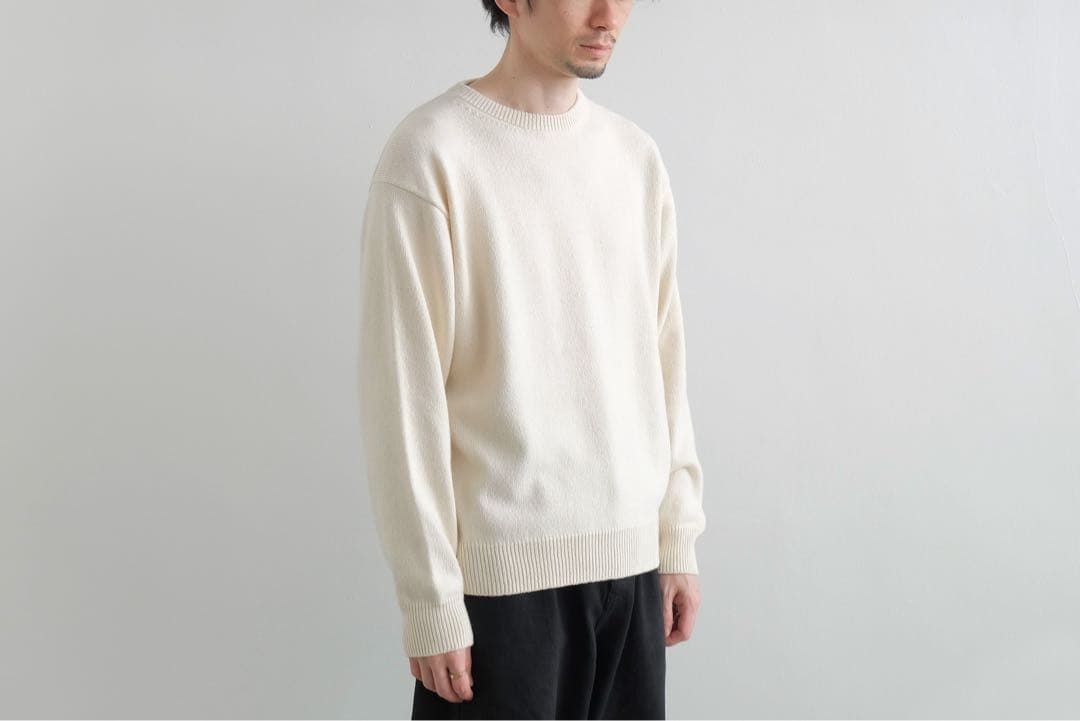 BATONER コットンカシミヤ スーパーソフト クルーネック サイズ3