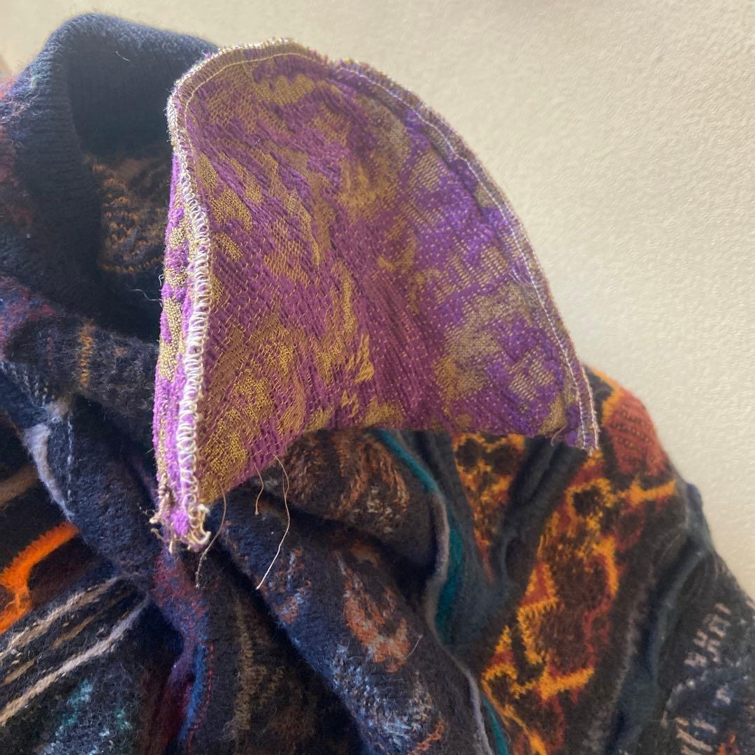 COOGI クレイジーカラー　ケーブルニット