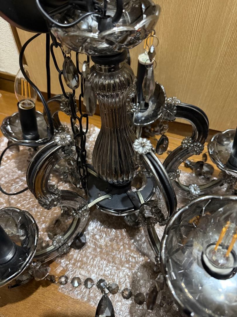 エレガントなクリスタルシャンデリア 5灯