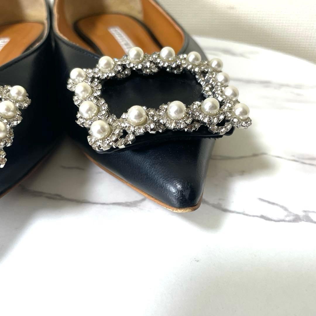 PIPPICHIC 37.5 ANNA V JEWERLYフラットシューズ　黒