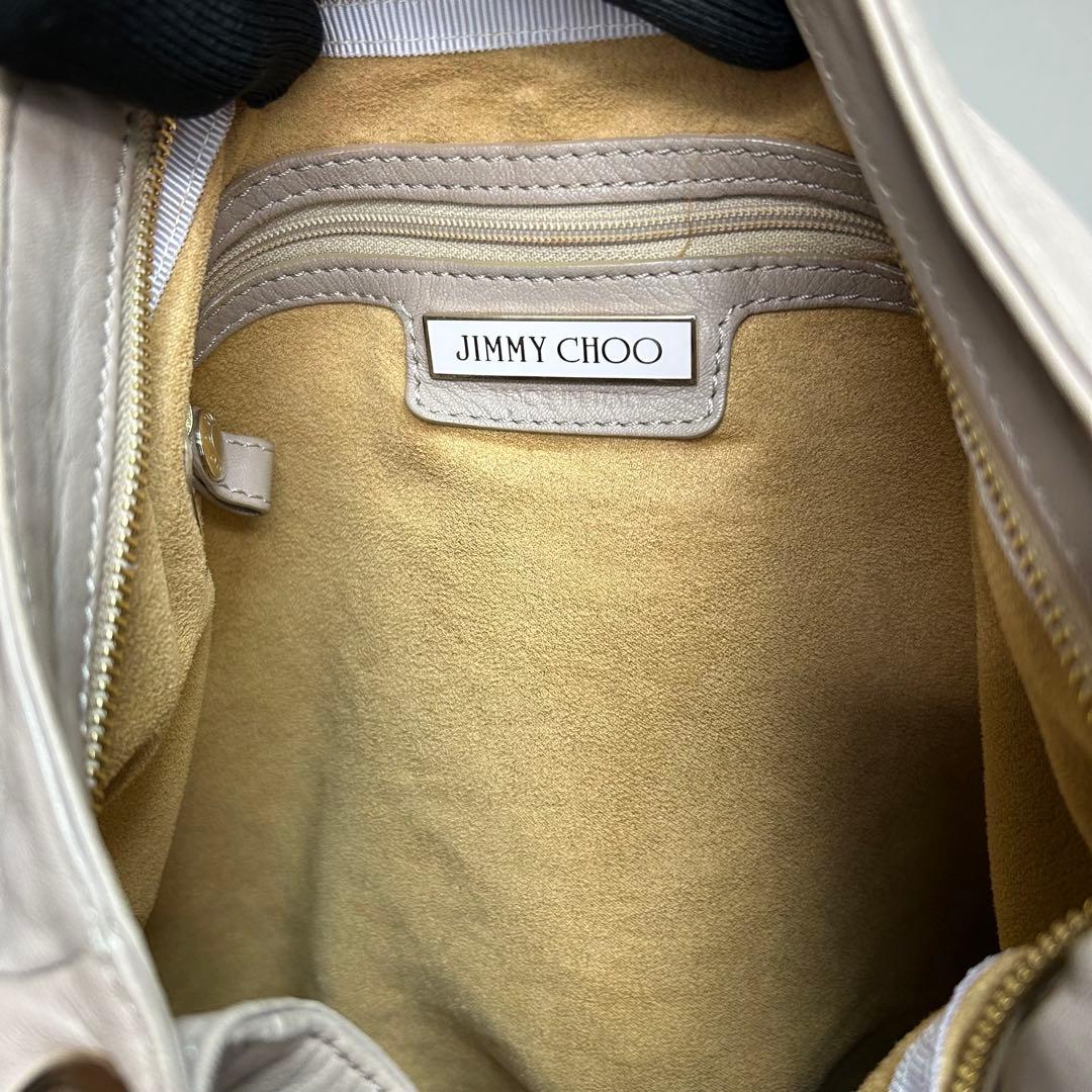 極希少✨　ジミーチュウ　ワンショルダーバッグ　スカイ　レザー　パイソン　ホーボー