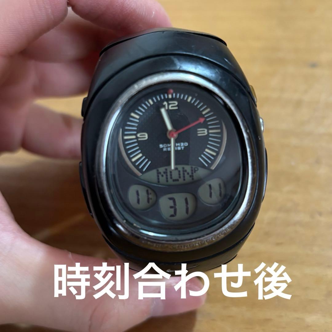 [NIKE]00s アナログ デジタル 腕時計 テック系 y2k サイバーテック