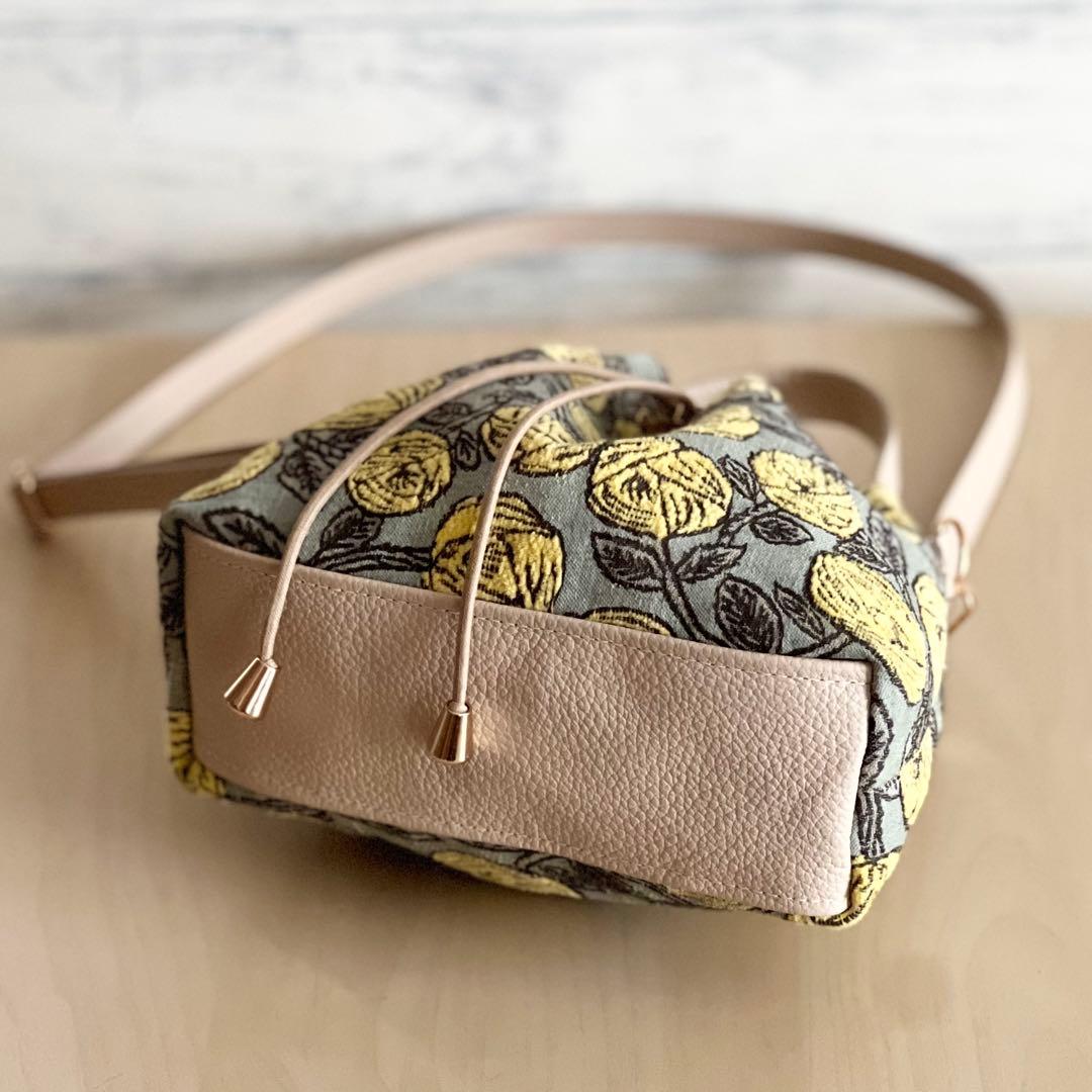 オーダー　巾着&ショルダーバッグ　ミナペルホネンrosy